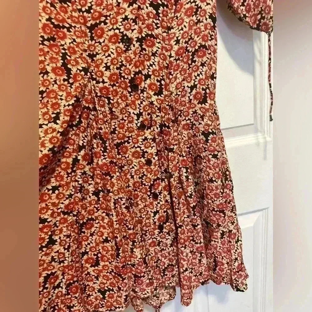 Free People floral fit and flare dress